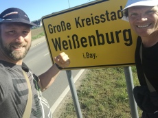 Erstes Ziel erreicht: Weissenburg am Survivalmarsch